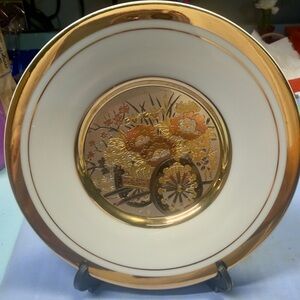 Chokin Art decorative plate vintage